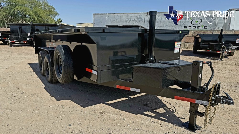 2026 7x16x2 16k Bumper Pull Dump Trailer Texas Pride