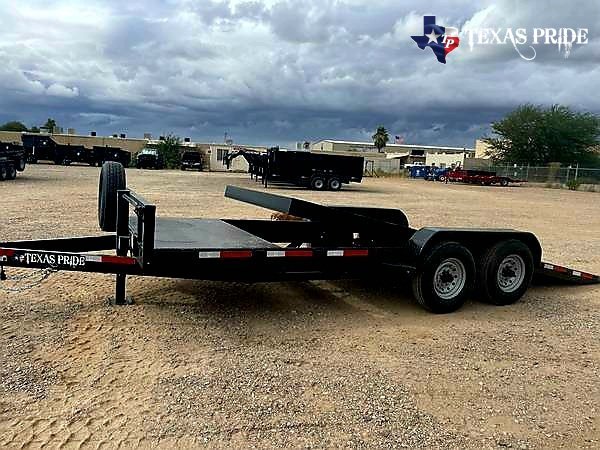 2025 Texas Pride 7x21 14k FlatBed Tilt Equipment/Car Hauler