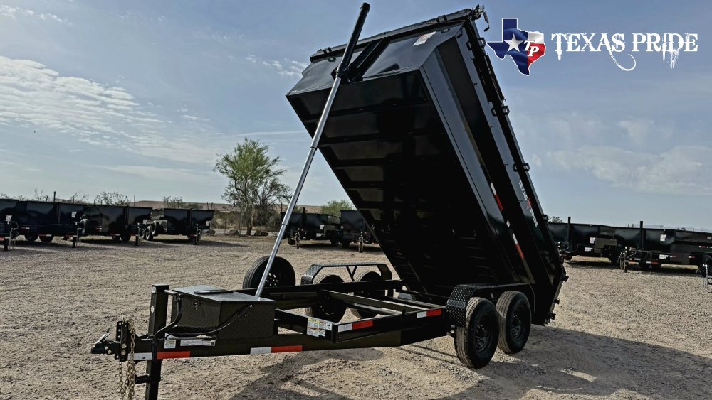 2026 7X14X3 14K Bumper Pull Dump Trailer Texas Pride