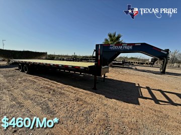 2025 Texas Pride 8.5x25+5 26k Gooseneck Equipment/ Flatbed Trailer