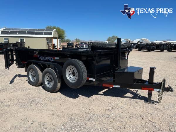 2025 Texas Pride 7X12X2 14K Bumper Pull Dump Trailer