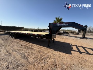 2025 Texas Pride 8.5x25+5 16k Gooseneck Equipment/ Flatbed Trailer