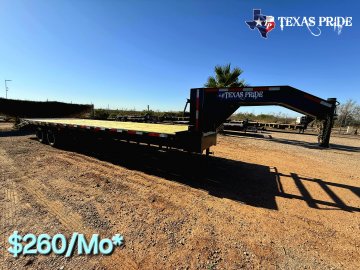 2025 Texas Pride 8.5x25+5 16k Gooseneck Equipment/ Flatbed Trailer