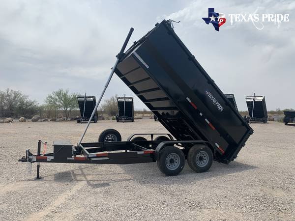 2025 Texas Pride 7x14x3 16k Bumper Pull Dump Trailer