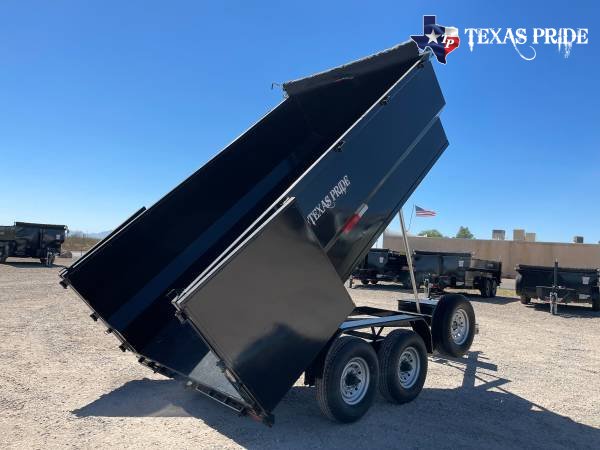 2026 Texas Pride 7x14x4 16k Bumper Pull Dump Trailer