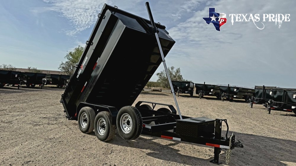2026 Texas Pride 7X12X3 14K Bumper Pull Dump Trailer