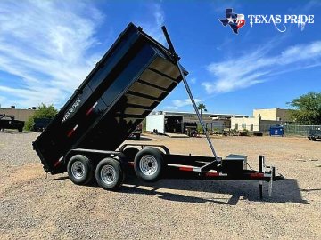 2026 Texas Pride 7x16x3 14k Bumper Pull Dump Trailer