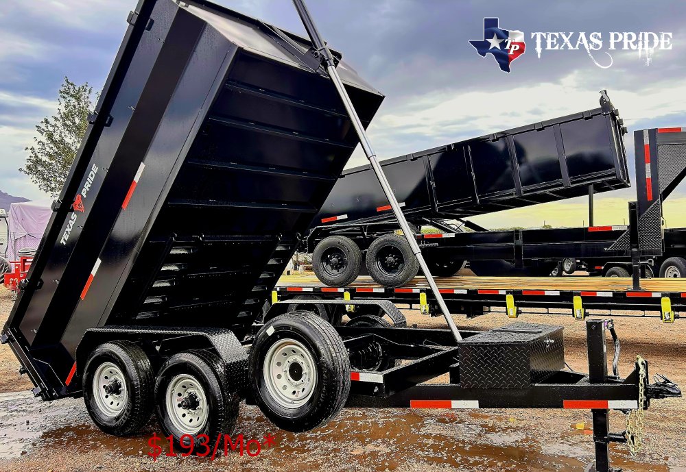 2026 Texas Pride 7X12X3 14K Bumper Pull Dump Trailer