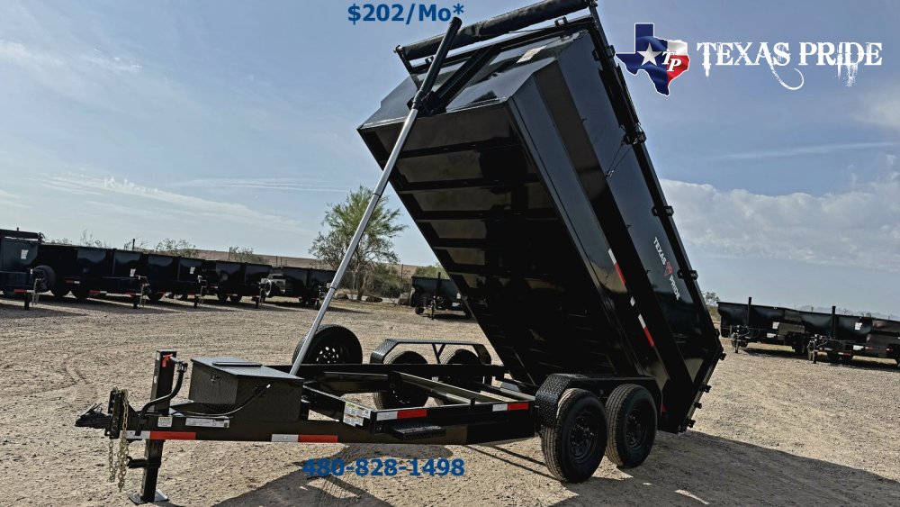 2026 Texas Pride 7x14x4 14k Bumper Pull Dump Trailer