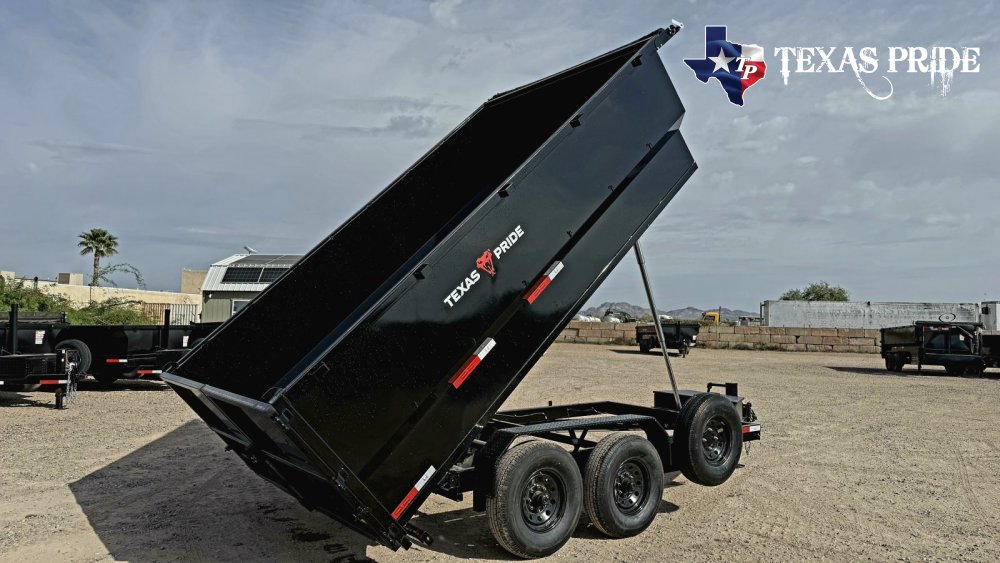 2026 Texas Pride 7x14x4 14k Bumper Pull Dump Trailer