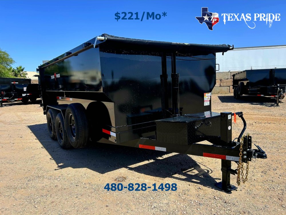 2026 Texas Pride 7x14x4 16k Bumper Pull Dump Trailer