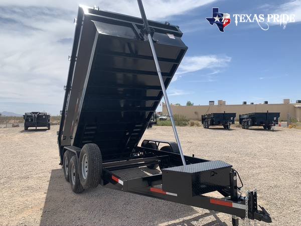 2025 Texas Pride 7X14X3 14K Bumper Pull Dump Trailer