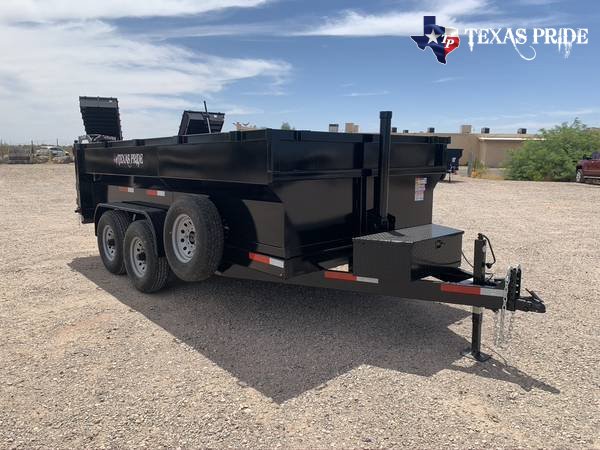 2025 Texas Pride 7X14X3 14K Bumper Pull Dump Trailer