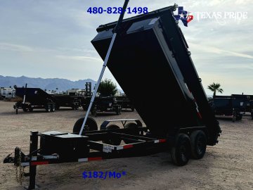 2026 Texas Pride 7X14X2 14K Bumper Pull Dump Trailer