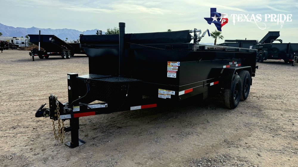 2026 Texas Pride 7X14X2 14K Bumper Pull Dump Trailer