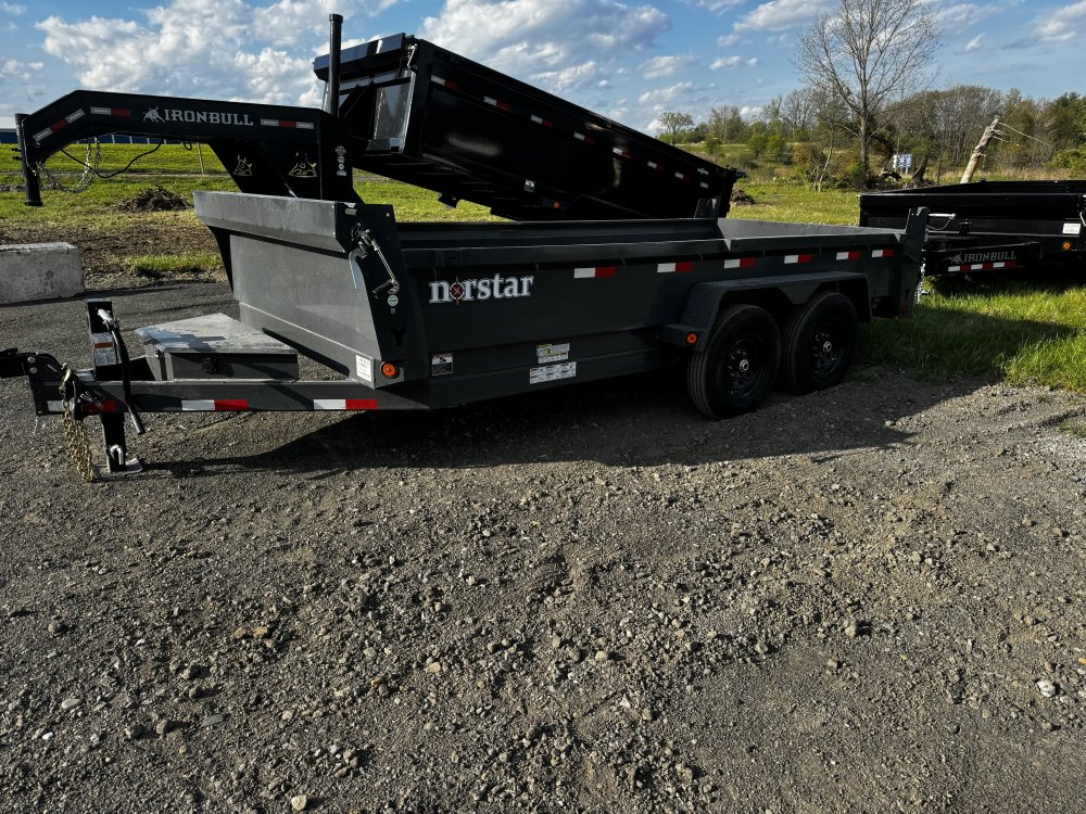2026 Iron Bull 83x16 Dump Box Trailer