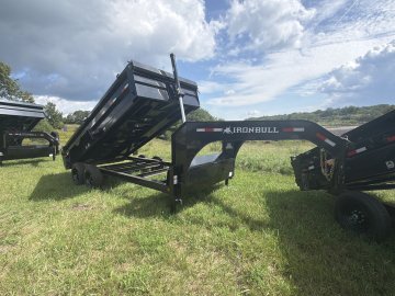 2027 Iron Bull 83x16 Gooseneck Dump Box Trailer 16K