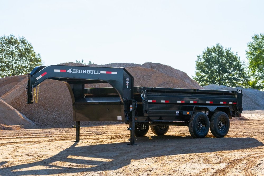 2026 Iron Bull 83x16 Gooseneck Dump Box Trailer 21K