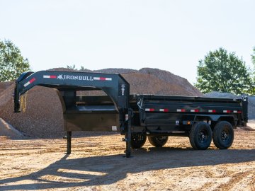 2026 Iron Bull 83x16 Gooseneck Dump Box Trailer 21K