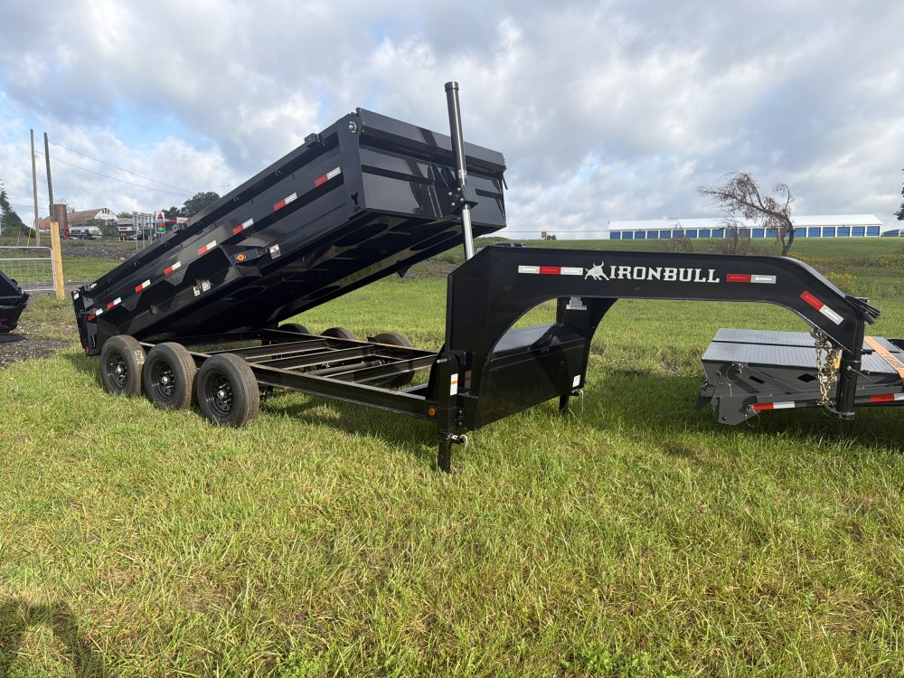 2027 Iron Bull 83x16 Gooseneck Dump Box Trailer 21K