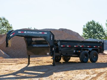 2026 Iron Bull 83x16 Gooseneck Dump Box Trailer