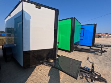 7'x12' Quality Cargo Fiber Splicing Trailer