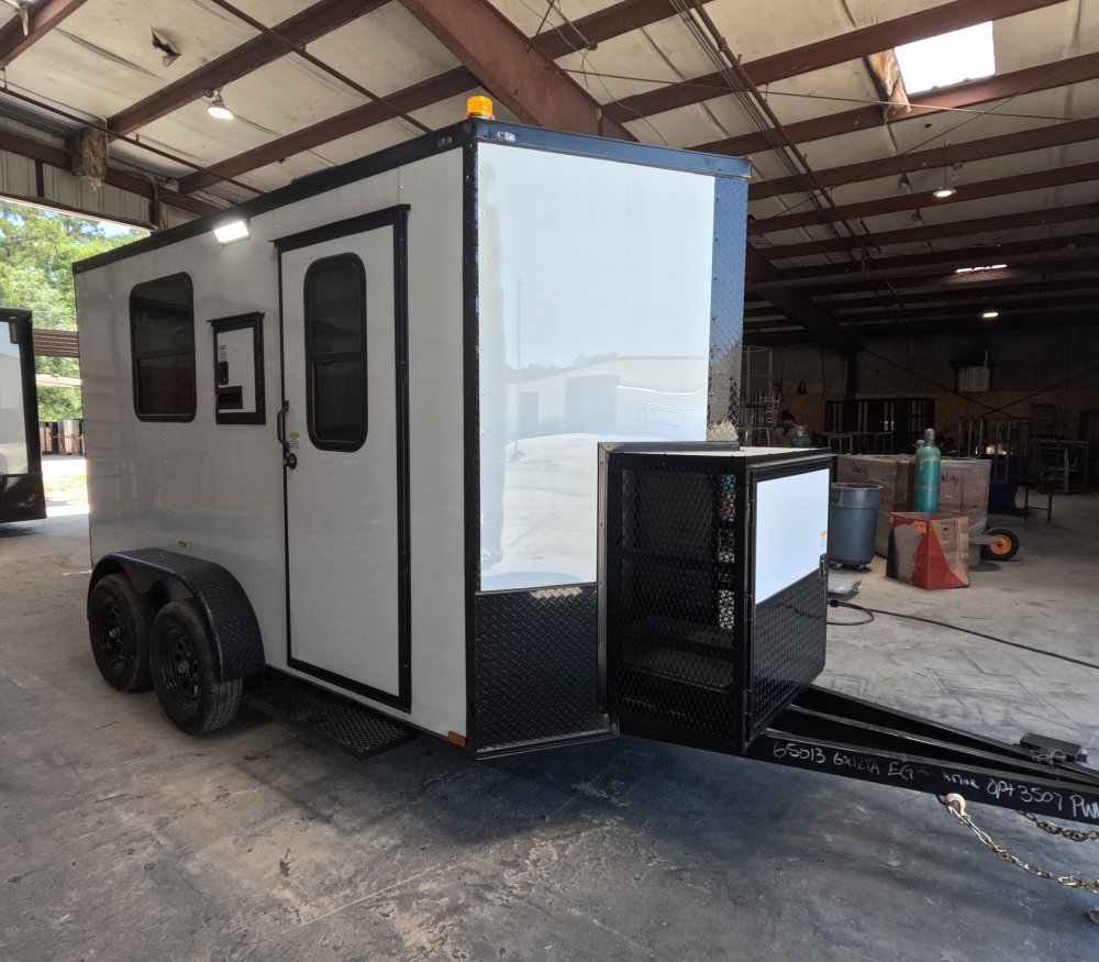6'x12' Quality Cargo Fiber Splicing Trailer