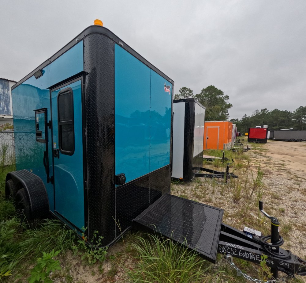 6'x10' Quality Cargo Fiber Splicing Trailer