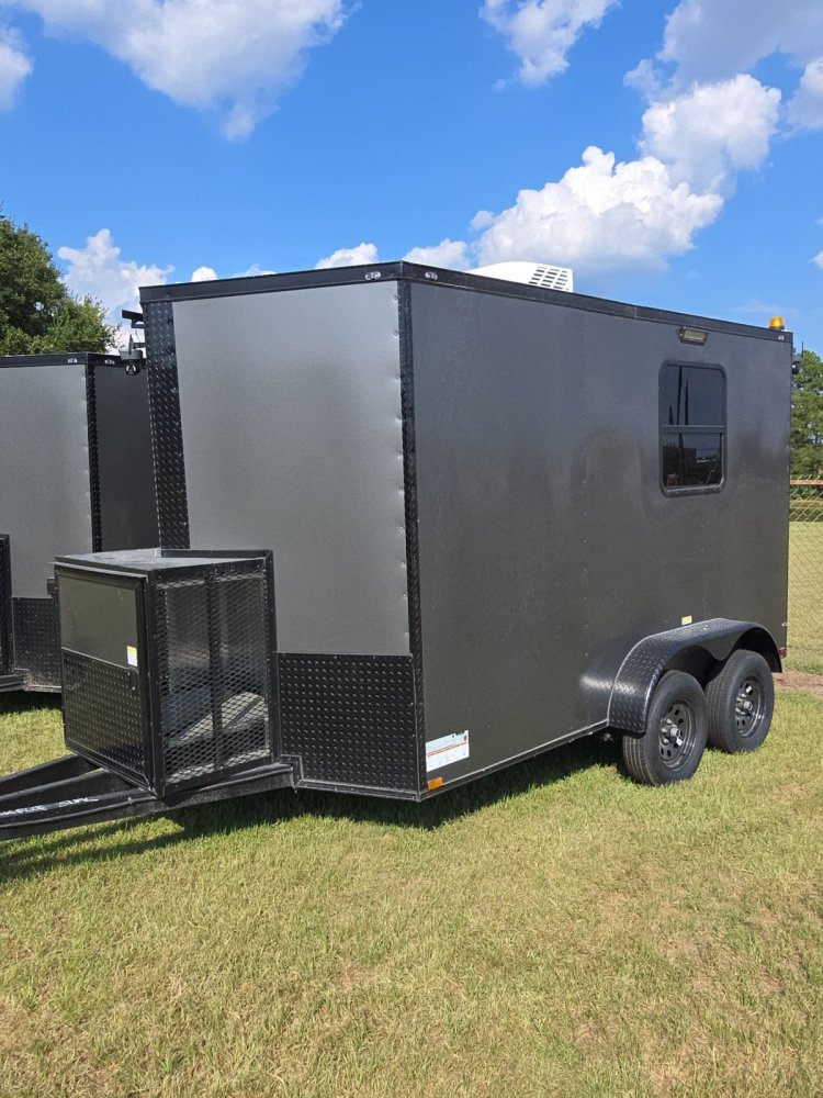 7'x12' Quality Cargo Fiber Splicing Trailer