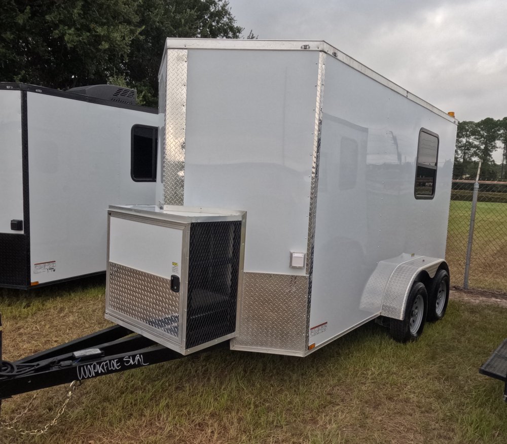 6'x12' Quality Cargo Fiber Splicing Trailer
