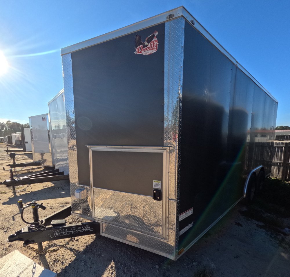 8.5'x18' Quality Cargo Bathroom Trailer
