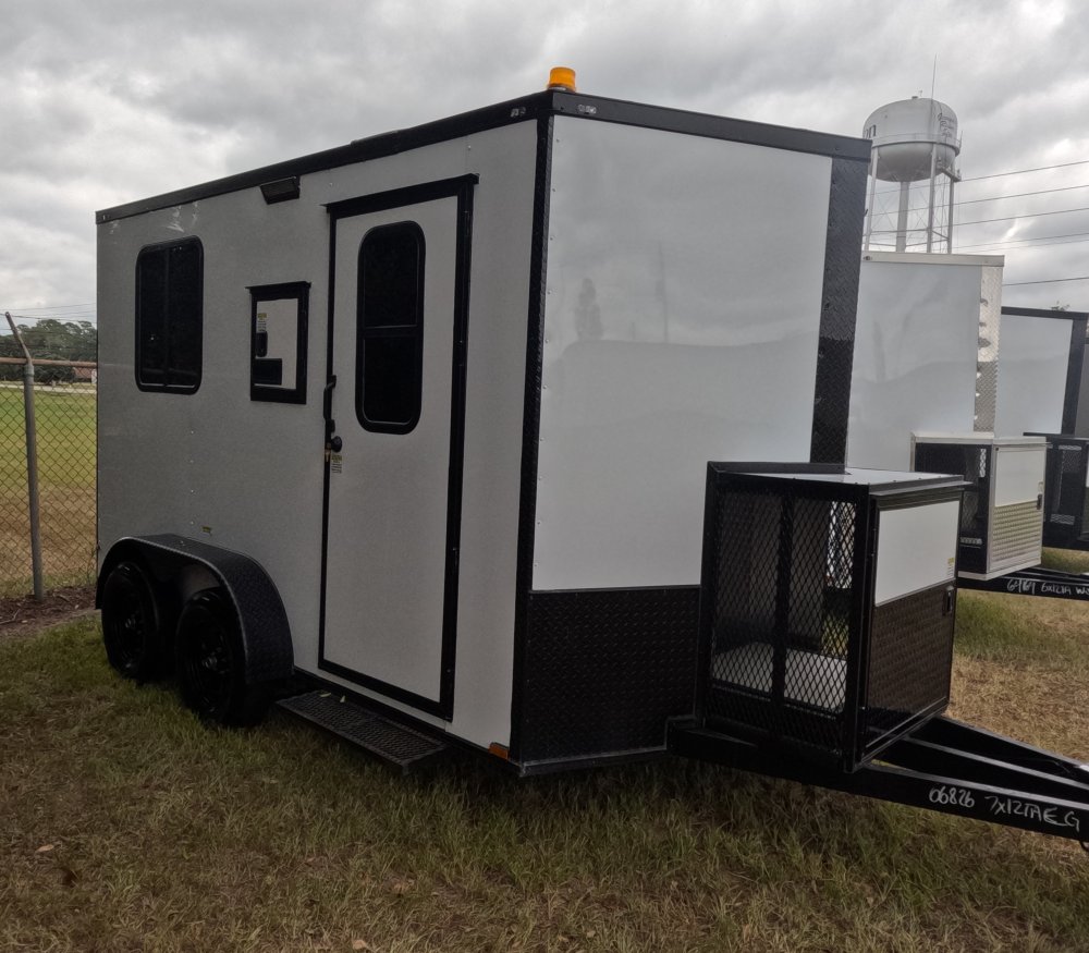 7'x12' Quality Cargo Fiber Splicing Trailer
