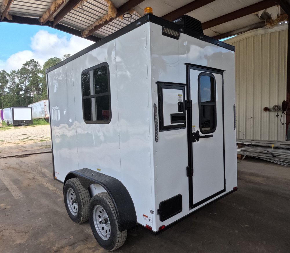 6'x10' Quality Cargo Fiber Splicing Trailer