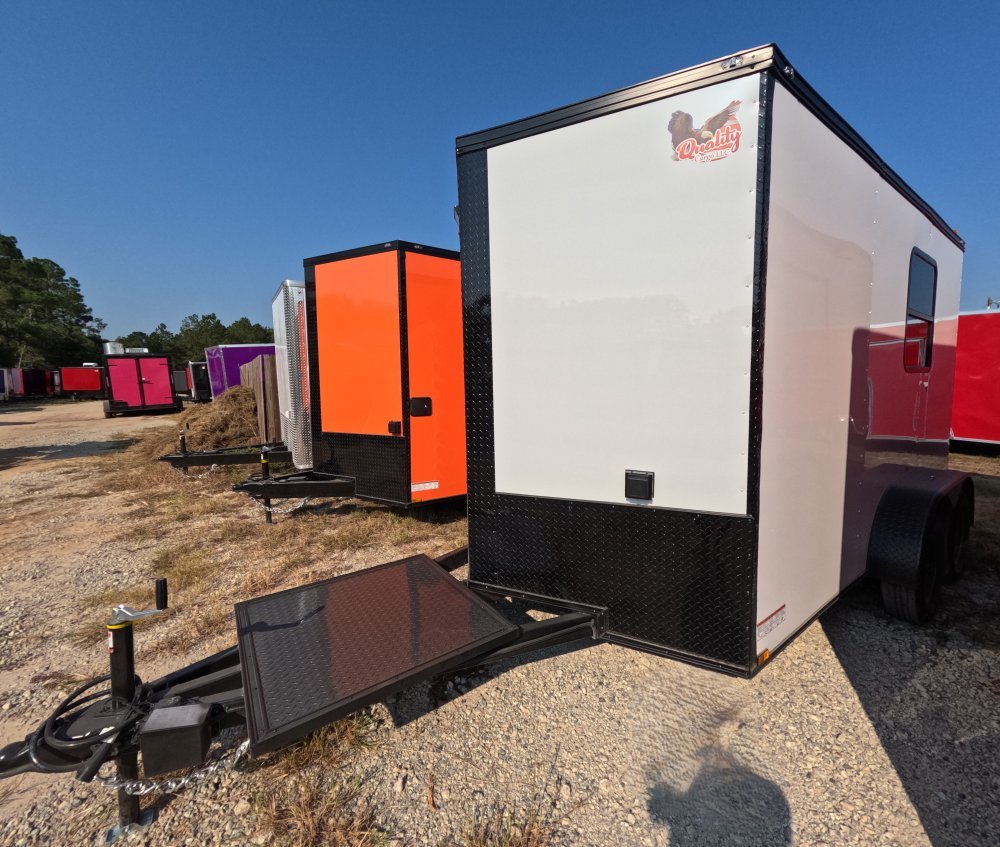 7'x12' Quality Cargo Fiber Splicing Trailer