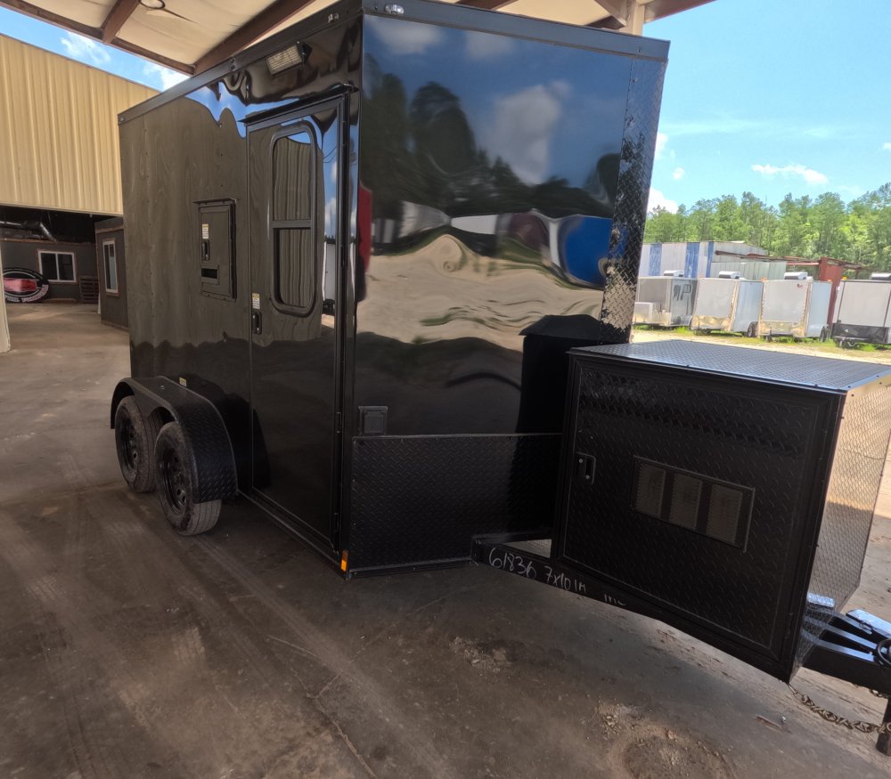 7'x10' Quality Cargo Fiber Splicing Trailer