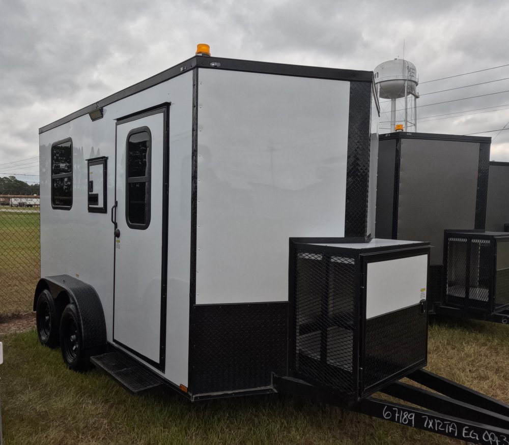 7'x12' Quality Cargo Fiber Splicing Trailer