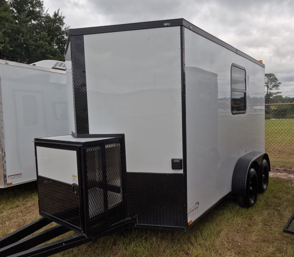 7'x12' Quality Cargo Fiber Splicing Trailer
