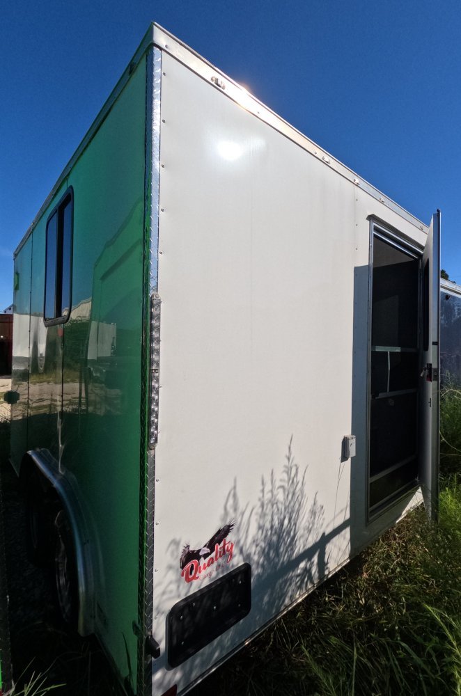 8' 5"x12' Quality Cargo Fiber Splicing Trailer