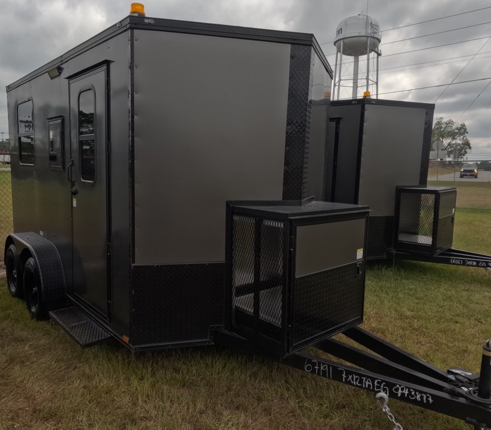 7'x12' Quality Cargo Fiber Splicing Trailer