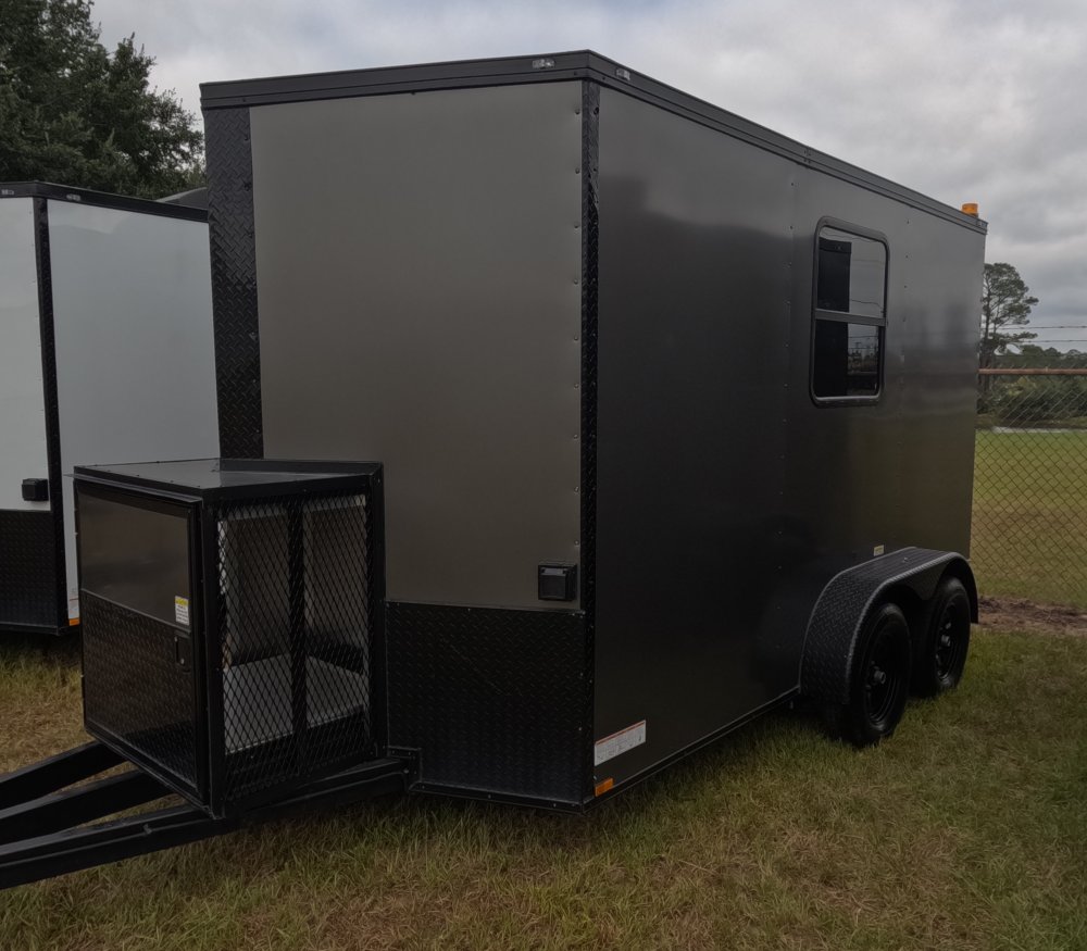7'x12' Quality Cargo Fiber Splicing Trailer