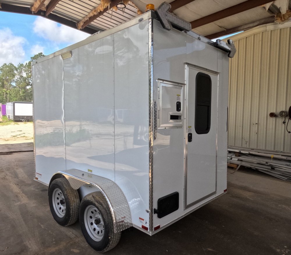 6'x10' Quality Cargo Fiber Splicing Trailer