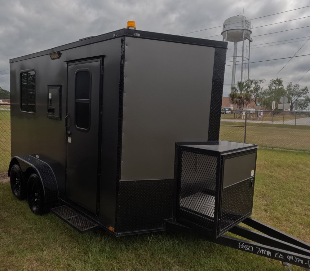 7'x12' Quality Cargo Fiber Splicing Trailer