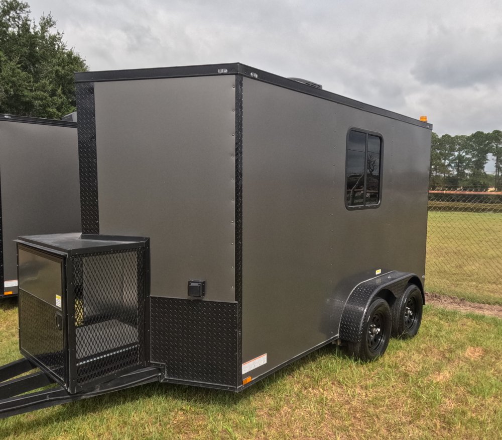 7'x12' Quality Cargo Fiber Splicing Trailer