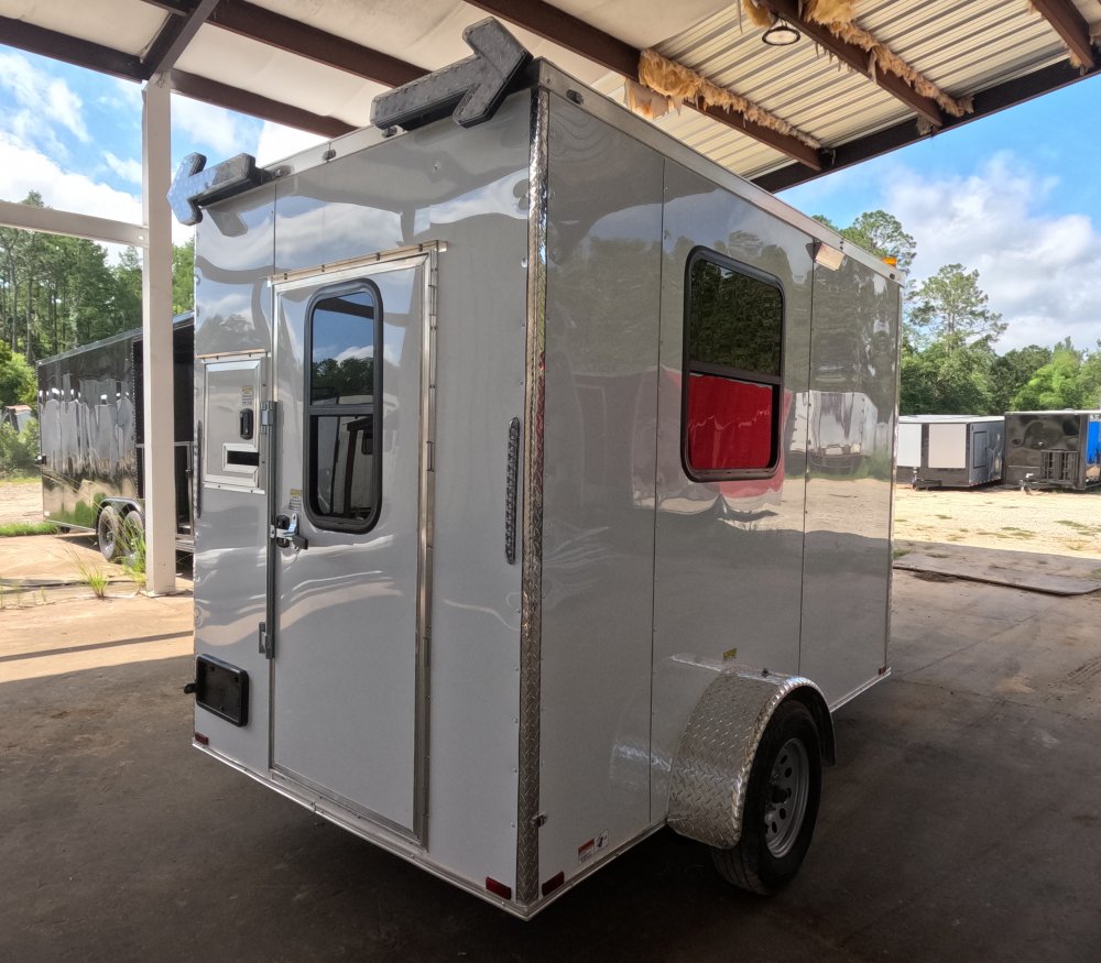 6'x10' Quality Cargo Fiber Splicing Trailer