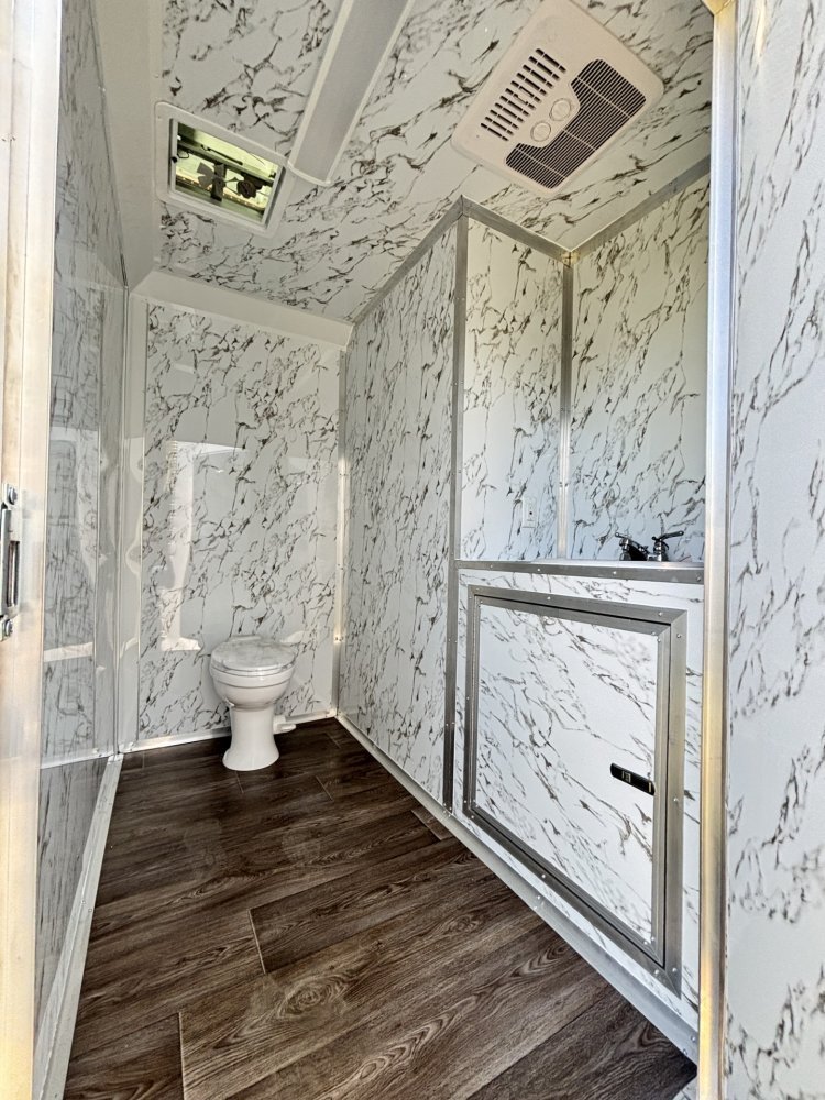 7'x12' Quality Cargo Bathroom Trailer