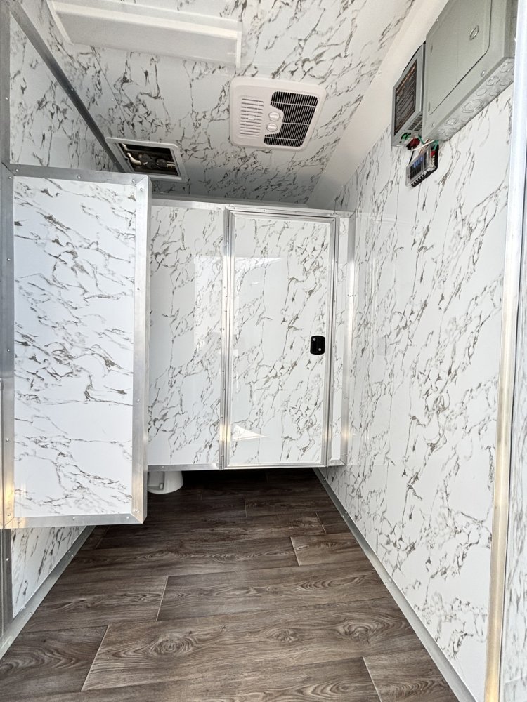 7'x12' Quality Cargo Bathroom Trailer