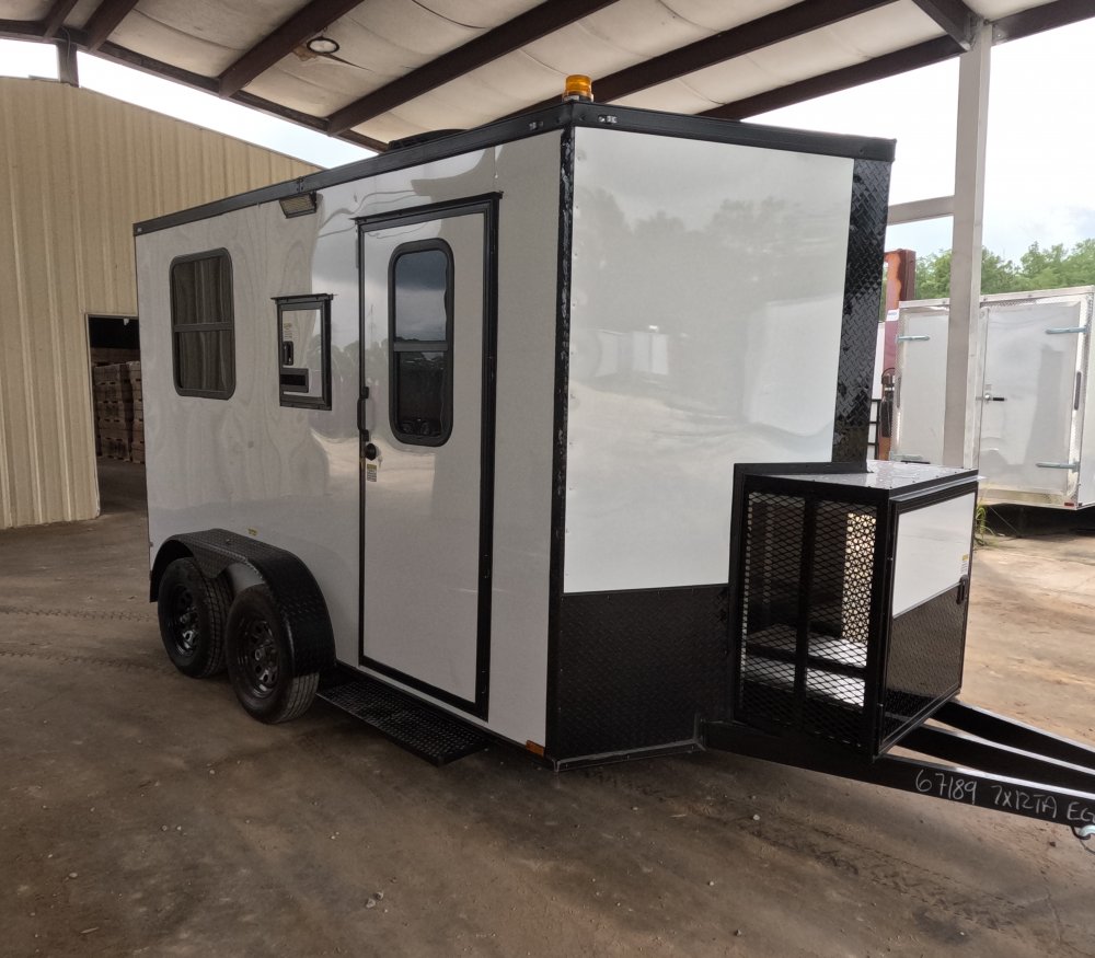 7'x12' Quality Cargo Fiber Splicing Trailer