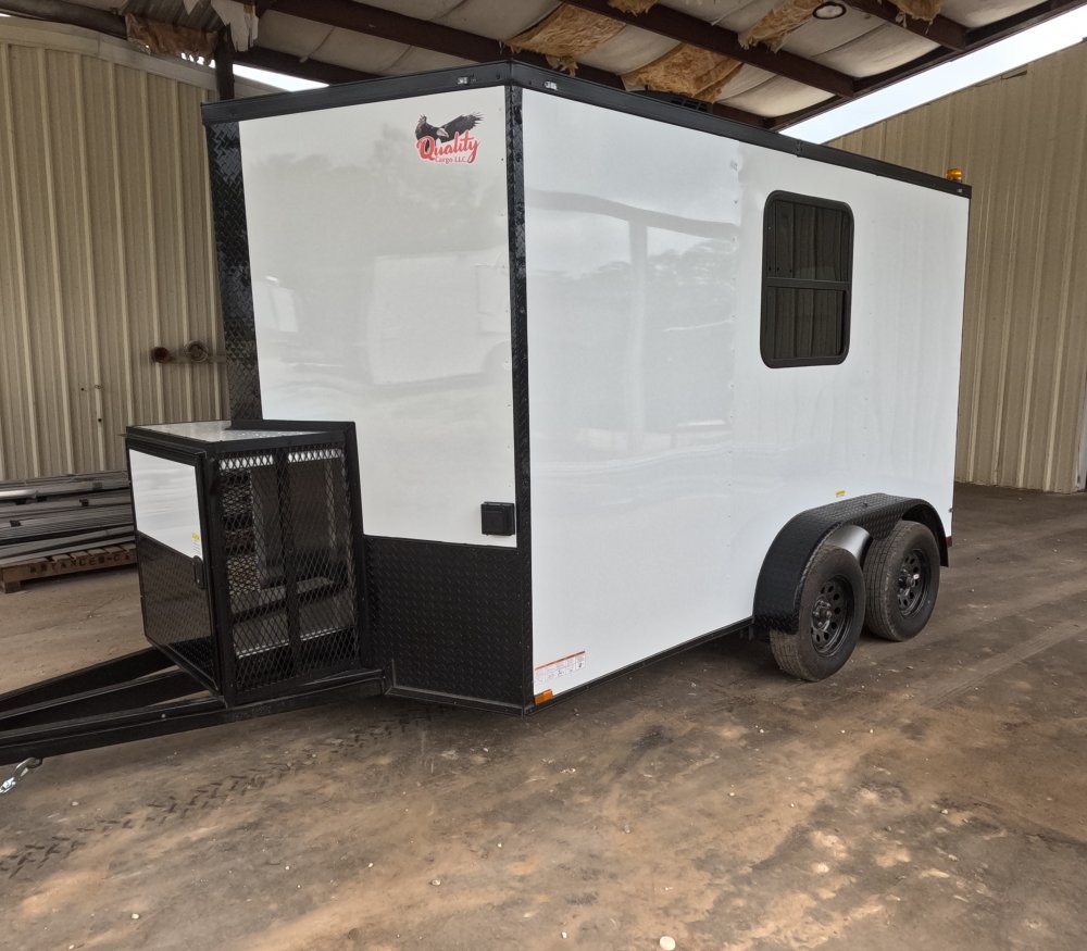 7'x12' Quality Cargo Fiber Splicing Trailer