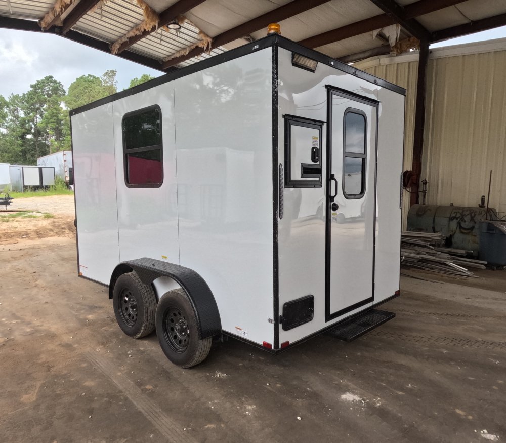 7'x12' Quality Cargo Fiber Splicing Trailer
