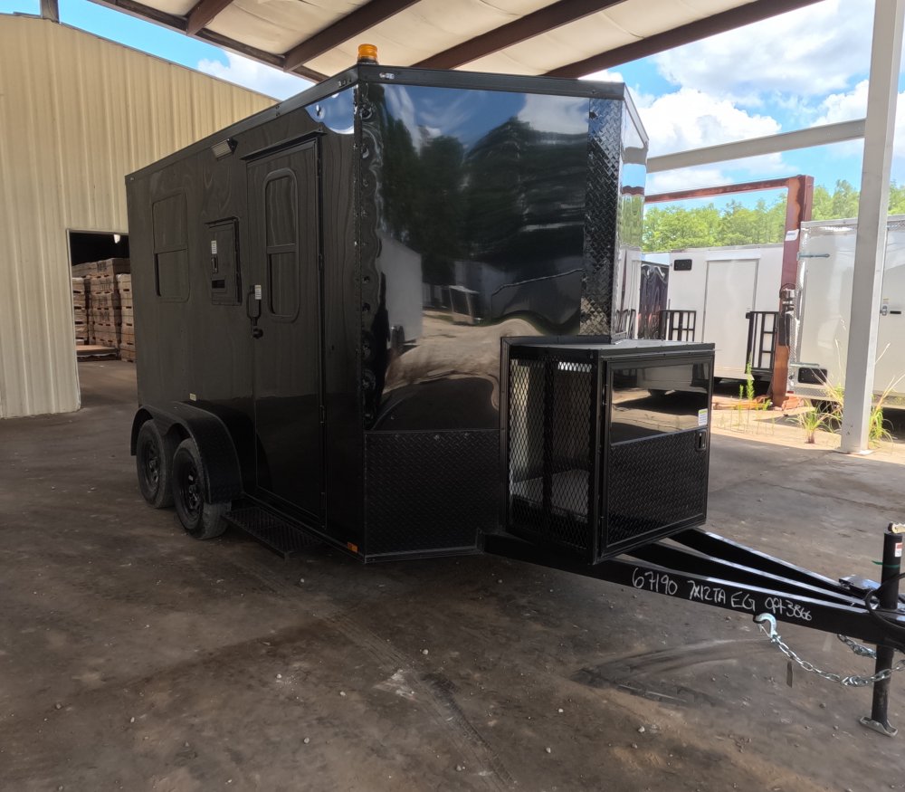 7'x12' Quality Cargo Fiber Splicing Trailer